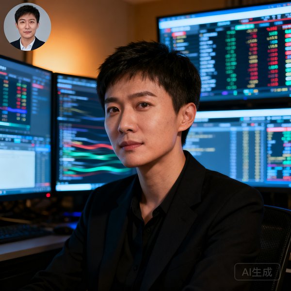 数据总监王思远的圆形头像，短发干练，坐在多块数据分析屏幕前，屏幕显示实时赛事数据流。